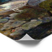 "A Mermaid" von John William Waterhouse poster (Ecke)