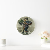 A Merry Christmas and a Happy New Year in London, Runde Wanduhr (Zuhause)