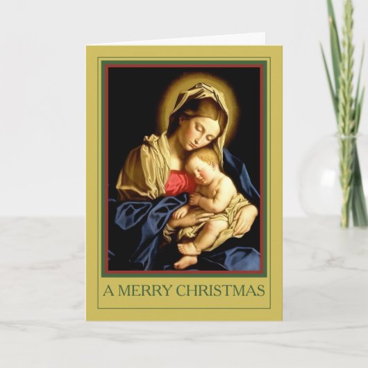 A MERRY CHRISTMAS HOLIDAY CARD FEIERTAGSKARTE (Vorderseite)