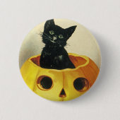 A Merry Haloween Kitten Button (Vorderseite)