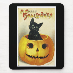 A Merry Haloween Kitten Mousepad