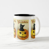A Merry Haloween Kitten Zweifarbige Tasse (VorderseiteRechts)