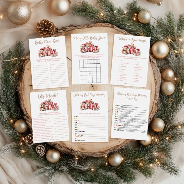 A Merry Little Baby Shower Baby Name Race Game (Von Creator hochgeladen)