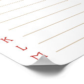 A Merry Little Baby Shower Baby Shower Game Poster (Ecke)