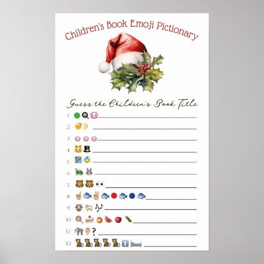 A Merry Little Baby Shower Baby Shower Game Poster (Vorne)