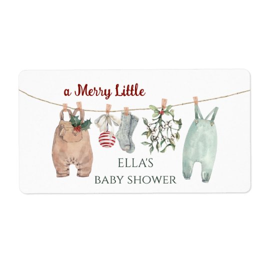 A Merry Little Baby Shower Christmas Clothes (Vorne)