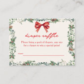 A Merry Little Baby Shower Christmas Diaper Raffle Begleitkarte (Vorderseite)