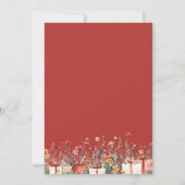 A Merry Little Baby Shower Christmas Florals Einladung (Rückseite)