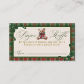 A Merry Little Baby Shower Teddy Bear Christmas Begleitkarte (Vorderseite)