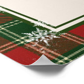 A Merry Little Baby Shower Teddy Bear Christmas Poster (Ecke)