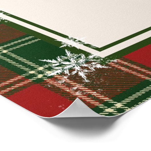 A Merry Little Baby Shower Teddy Bear Christmas Poster (Ecke)