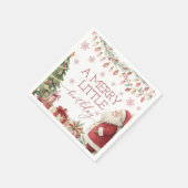 A Merry Little Birthday Napkin Serviette (Ecke)