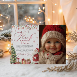 A Merry Little Birthday Photo Thank You Einladung