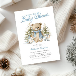 A Merry Little Christmas Baby Shower Einladung