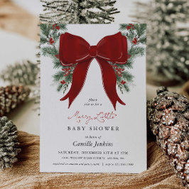 A Merry Little Christmas Baby Shower Invitation Einladung