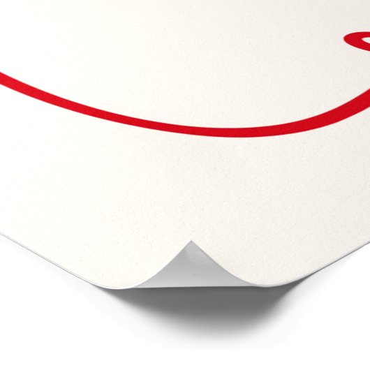 A Merry Little Christmas Bridal Shower Welcome Poster (Ecke)