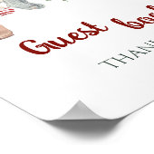 A Merry Little Christmas Clothes Guest Book Poster (Ecke)