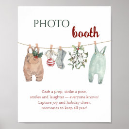 A Merry Little Christmas Clothes Photo Booth  Poster