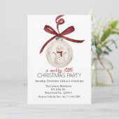 A Merry Little Christmas, Snowman Einladung (Stehend Vorderseite)