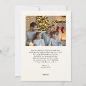 A Merry Little Christmas Vintage Feiertagskarte (Rückseite)