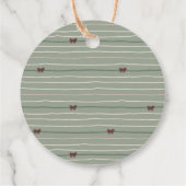 A Merry Little Girl Christmas Clothes Thank You Geschenkanhänger (Rückseite)