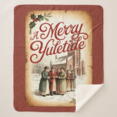 A Merry Yuletide with Victorian Carolers Sherpadecke (Vorderseite)