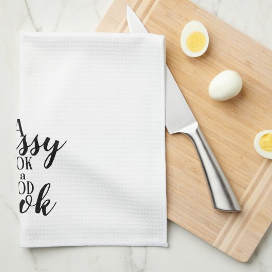 A Messy Cook Kitchtuch Geschirrtuch (Viertel Falte)