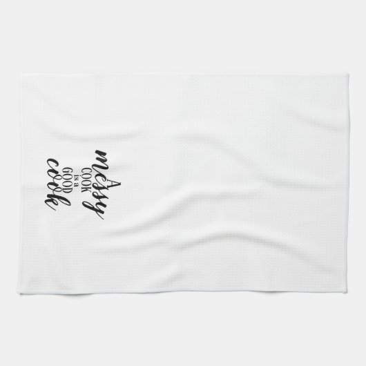 A Messy Cook Kitchtuch Geschirrtuch (Horizontal)