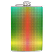 A metallic flask with a gradient green to yellow  flachmann (Vorderseite)