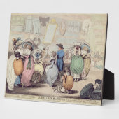 A Milliner's Shop, erschienen 1787 (Handfarben) Fotoplatte (Seite)