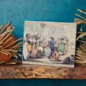 A Milliner's Shop, erschienen 1787 (Handfarben) Fotoplatte (Seite)