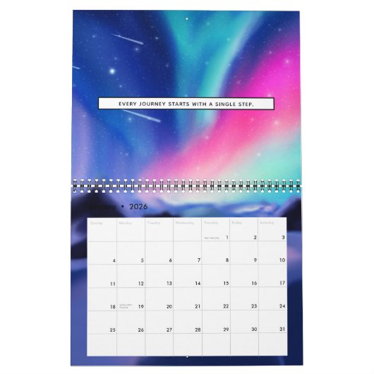 A Million Aurora Dreams Calendar Kalender (Jan 2026)