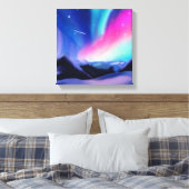A Million Aurora Dreams Canvas Print Leinwanddruck (Insitu (Schlafzimmer))