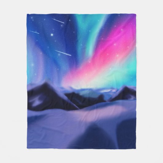 A Million Aurora Dreams Fleece Blanket (Vorderseite)