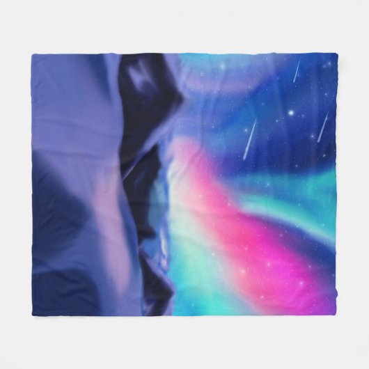 A Million Aurora Dreams Fleece Blanket (Vorderseite (Horizontal))