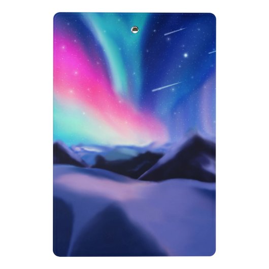A Million Aurora Dreams Mini-Zwischenablage Mini Klemmbrett (Rückseite)