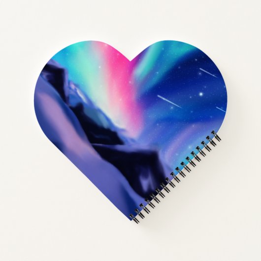 A Million Aurora Dreams Notebook Notizblock (Rückseite)