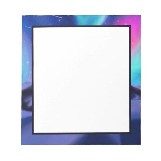 A Million Aurora Dreams Notepad Notizblock (Vorderseite)