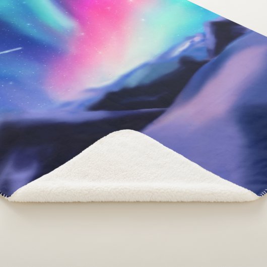 A Million Aurora Dreams Sherpa Blanket Sherpadecke (3/4)