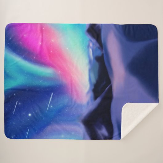 A Million Aurora Dreams Sherpa Blanket Sherpadecke (Vorderseite (Horizontal))