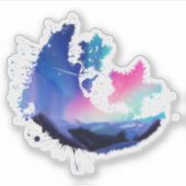 A Million Aurora Dreams Sticker (Vorderseite)