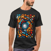 A minimalistic optical abstract artwork T-Shirt (Vorderseite)