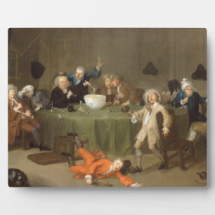 A Mitternacht Modern Conversation, c.1732 (Öl auf  Fotoplatte
