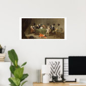 A Mitternacht Modern Conversation, c.1732 (Öl auf Poster (Heimbüro)