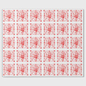 A modern Bauhaus-style Valentine’s Day Geschenkpapier (Flach)