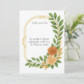 A modern classic for your big day. einladung (Stehend Vorderseite)