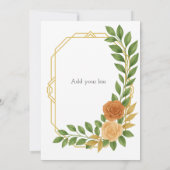 A modern classic for your big day. einladung (Rückseite)