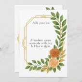 A modern classic for your big day. einladung (Vorne/Hinten)