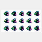 A Molecule sticker. Etiketten (Blatt)