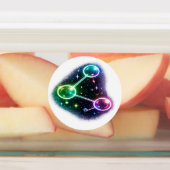 A Molecule sticker. Etiketten (Befestigt)